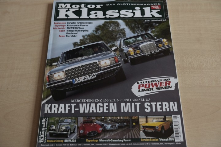 Deckblatt Motor Klassik (08/2007)